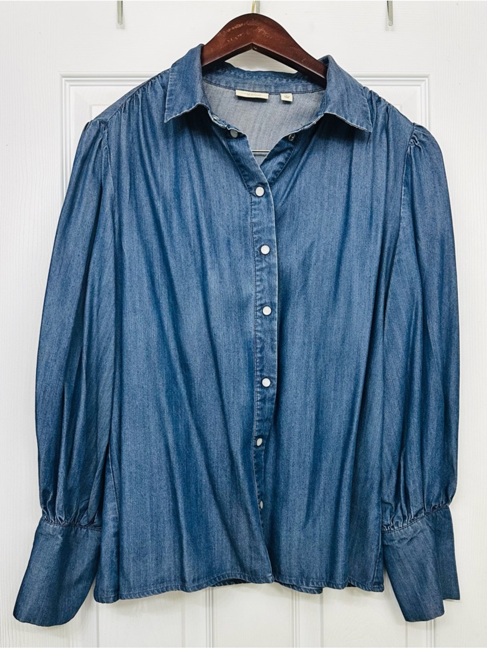 Denim Button-Down Shirt - Blue